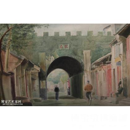 刘华东 老城 类别: 水粉画|水彩画