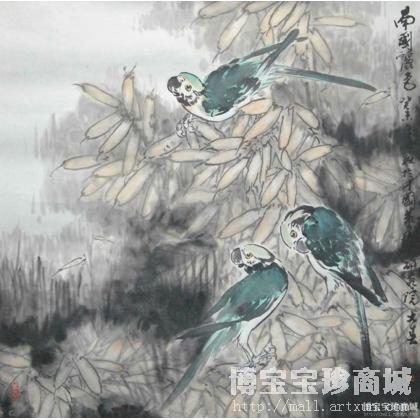 刘新春作品 《南国丽色》 写意花鸟画 类别: 写意花鸟画