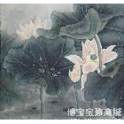 1【雨荷】王素梅作品 类别: 中国画/年画/民间美术