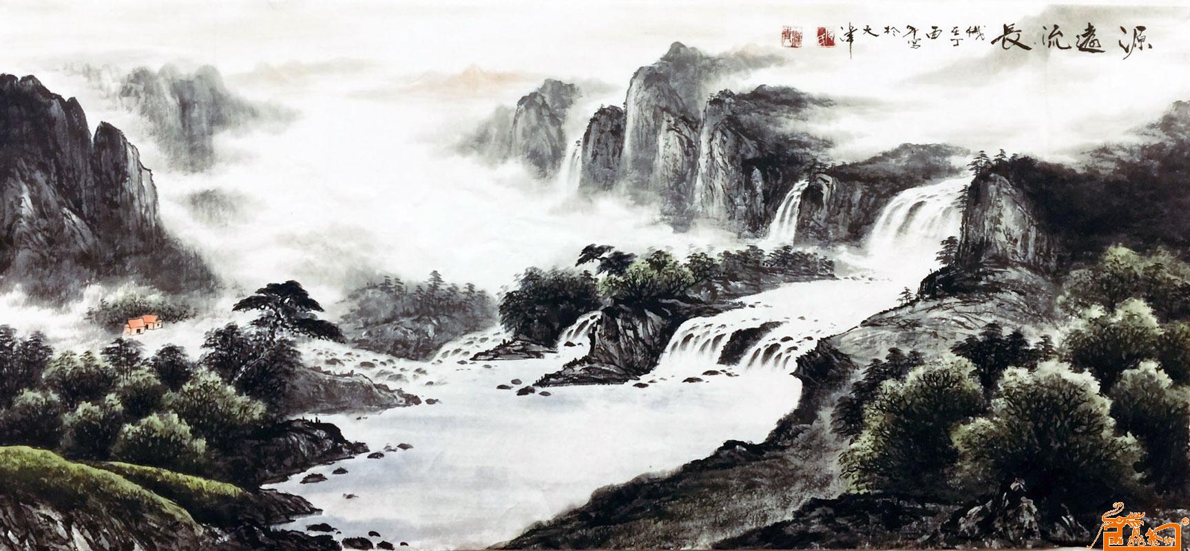 中国著名书画大师宁汉青-作品701-山水